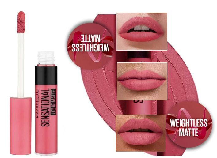 2x Maybelline Sensational Liquid Matte Lipstick- 04 Easy Berry
