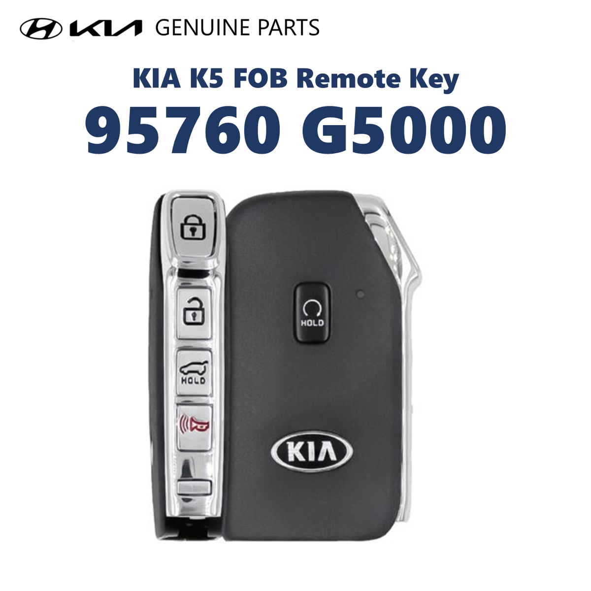 Genuine 95440 L2320 FOB Remote Flip Key + Key Blank for Kia K5
