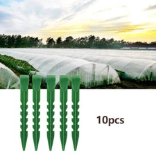 10pcs Greenhouse Bracket Insect Proof Net Fixing Pegs Plastic Piles Fixed