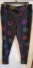 Lularoe TC Leggings St Patrick's Day Shamrocks Horseshoes Never Worn