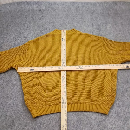 ASOS Sweater Women Extra Large Yellow Knit Casual High Neck Sweatshirt Ladies XL - Picture 5 of 12