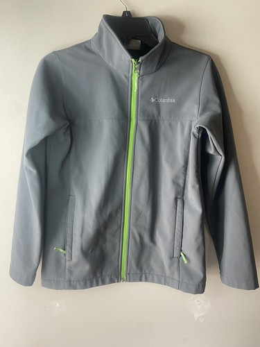 Columbia Omni Shield Youth Kids Jacket Size 14 16 Water Resistant Full Zip Gray Ebay