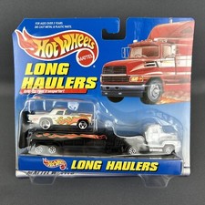 Hot Wheels Long Haulers - Coche Thunderbird con Semirremolque Transportador #65867-91 - Nuevo en caja