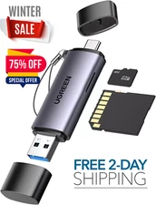 UGREEN Micro SD Card Reader Adapter USB C USB 3.0 to Memory Card Reader for S...