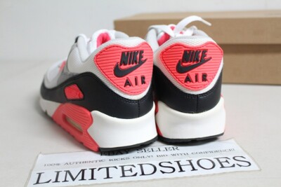 2008 Nike Air Max 90 White Infrared Cement Grey Black 333806  display picture 1