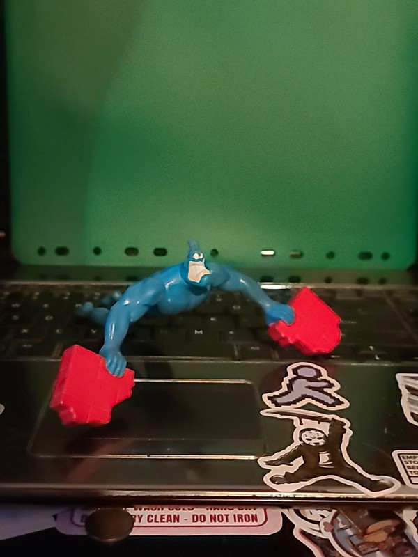 The Tick Balancing Brick Action Figure 1996 taco bell toy Comic Super Hero