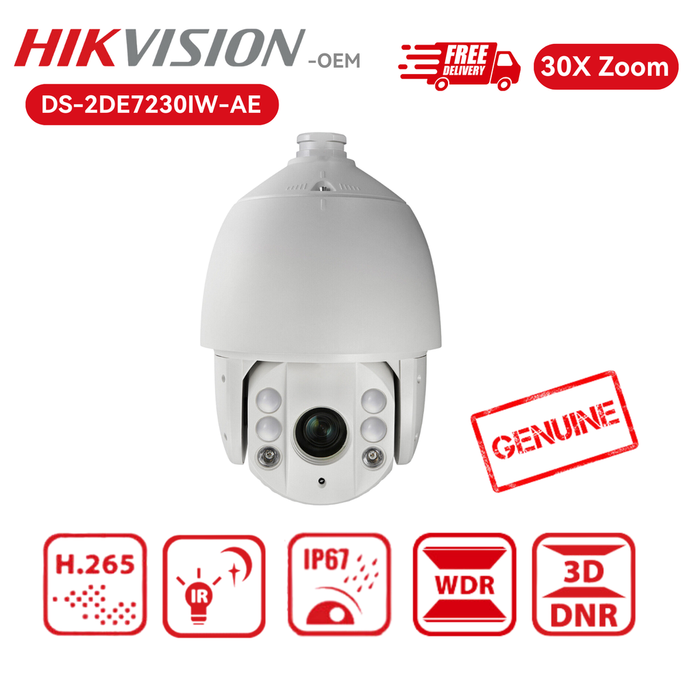 Hikvision OEM DS-2DE7230IW-AE 2MP 30x Outdoor 493ft IR PoE IP Dome PTZ Camera