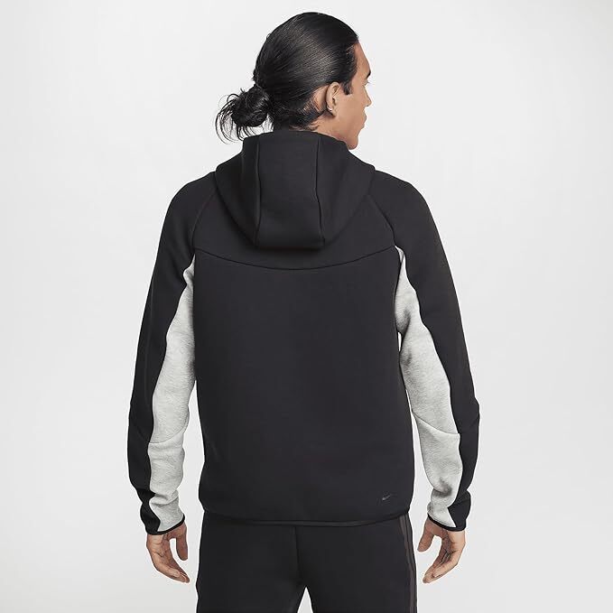 Nike Tech Fleece Windrunner Hoodie Black Dark Grey Heather HV0949