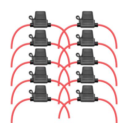 10x KFZ Sicherungshalter für Flachsicherung Sicherung Pkw LKW 2.5 mm² max 30 A