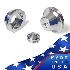 Mopar Billet Aluminum Pulley Kit 273 318 360 Set Dodge