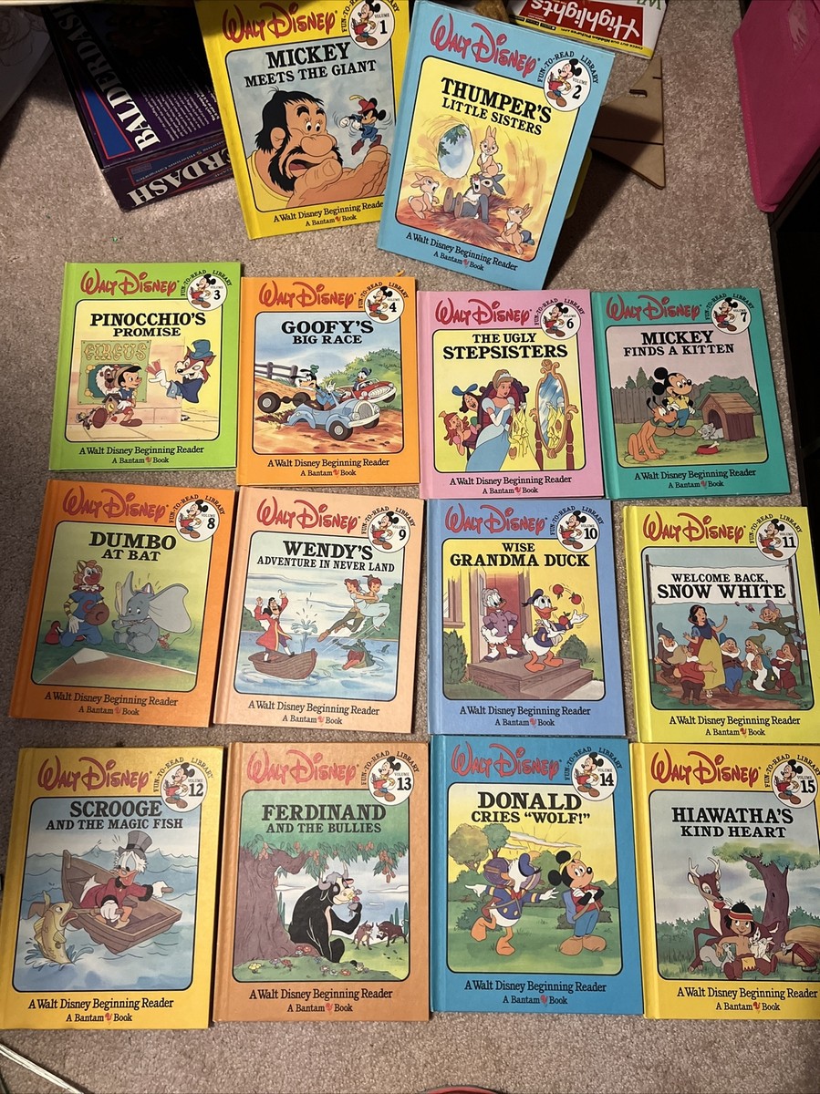 Vol. 1 - Vol. 15, 1986 Walt Disney Fun To Read Library Books | eBay