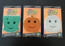 Halloween Scrub Daddy set of 3: Frankenstein, Ghost, Pumpkin NIB Limited Edition
