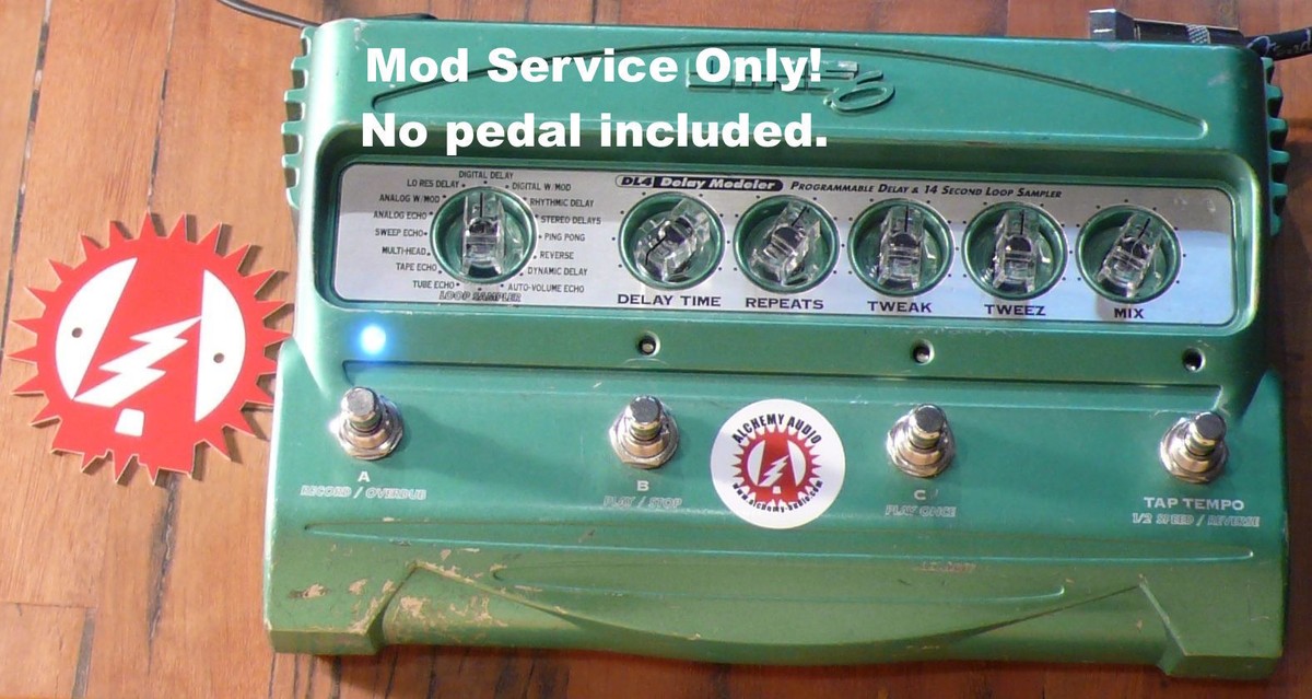 Line 6 DL4 mod ルーパーフットスイッチ追加 Mod Service (No Pedal): Line 6 DL4 Modulation Footswitch Upgrade