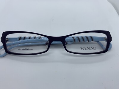 NEW VANNI OCCHIALI V3243 C105 PLASTIC DEEP PURPLE & BLUE 50/16/135MM UNISEX