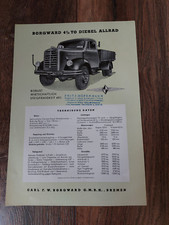 Original Prospekt Borgward 4 1/2 TO Diesel Allrad LKW Lastwagen Nutzfahrzeug