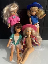 Vintage Doll Mixed Lot of 4 Dolls - Kid Kore - 1992 JPI - One Needs Repair