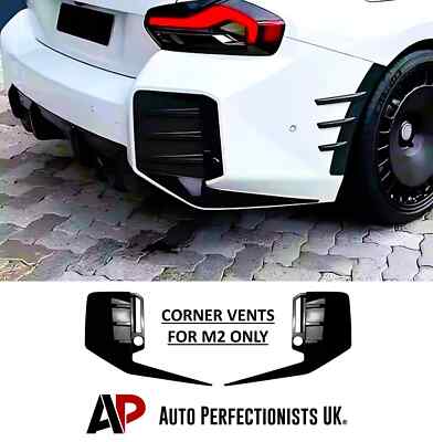 For BMW M2 G87 Gloss Black Rear Corner Diffuser Side Vents Body M Performance