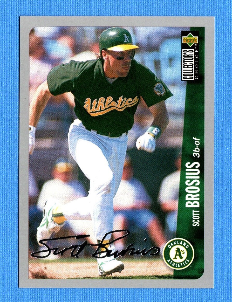 1996 Collector's Choice Silver Signature #239 Scott Brosius Athletics