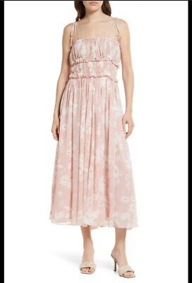 en saison pink floral dress En Saison Amari Maxi Dress