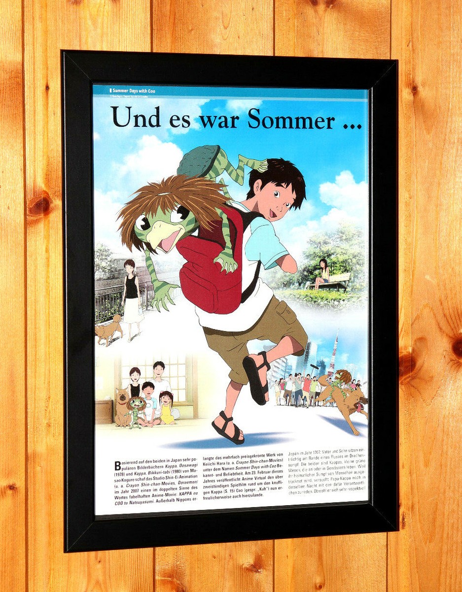 Summer Days with Coo Anime Manga Rare Promo Poster Ad Art