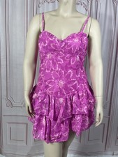 WILD FABLE FUCHSIA PINK LACE FLORAL ABOVE KNEES DRESS Size XXL Summer Dress