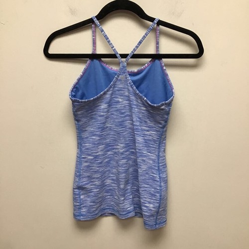 Ivivva Girls Tank Blue Stretch Nylon Blend Racerback Activewear Tops Size 14 - Picture 2 of 7