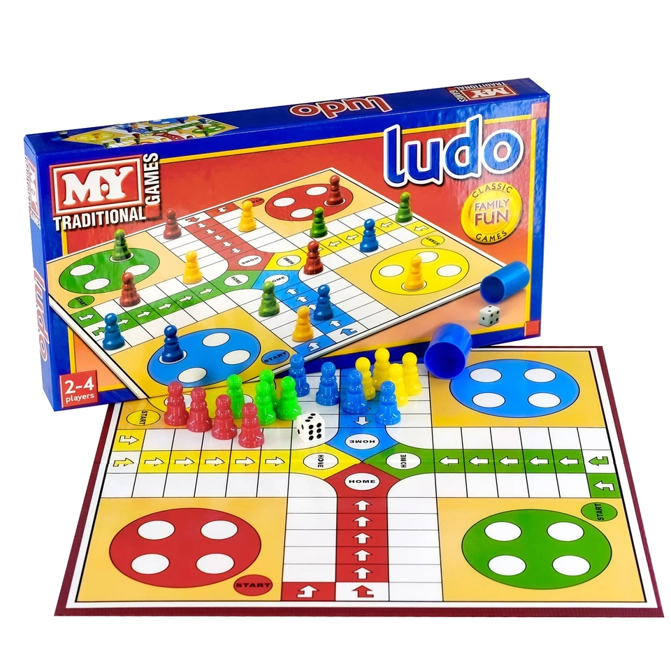 Ludo Traditional Board Game Classic Family and Kids Game Play Set