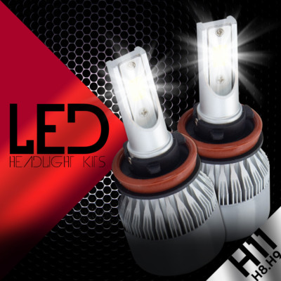 CREE CSP H11 H9 H8 388W 38800LM LED Headlight Bulbs Kit White 6500K Car Light