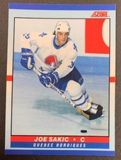 1990-91 Score Young Superstars - #10 Joe Sakic - Quebec Nordiques