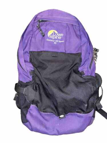 Lowe Alpine Contour Mountain 30 Backpack Purple Black Hiking Camping Bag Hiker