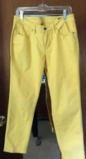 Jag Jeans Bright Yellow Low rise Slim Ankle sz 10