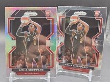 Aisha Sheppard - 2022 Prizm WNBA - Silver Prizm And Base #105 - Rookie RC - Aces