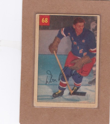 Don Raleigh #68 1954 Parkhurst card