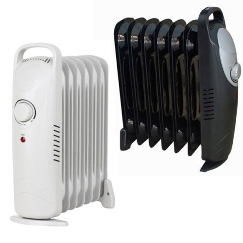 Elpine 800w Oil Filled Radiator Portable Electric Thermostat 6 Fin