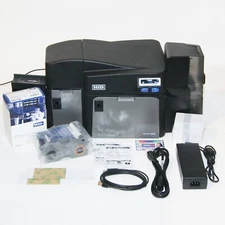 Fargo DTCii PLUS / DTC4250e ID Card Printer / Encoder with Ribbon Supply Package