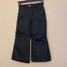 Faded Glory SKI SNOW PANTS bibs girls black -XS 4/5