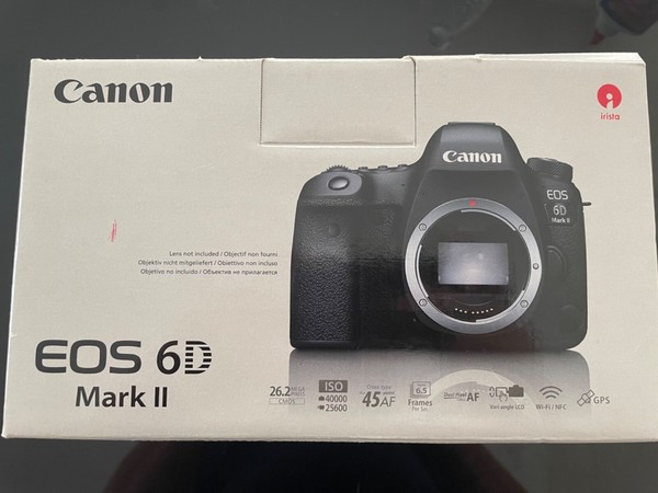 Canon EOS 6D Mark II 26,2 Mp Cámara Negra (Sólo Cuerpo) + 4 baterías 