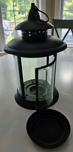 Yankee Candle P/H Redonda Metal Negro Vidrio Linterna Colgante Nueva Lámpara Decorativa - Imagen 3 de 12