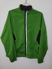 Brooks Running Womens Medium Training Light Weight Green Jacket