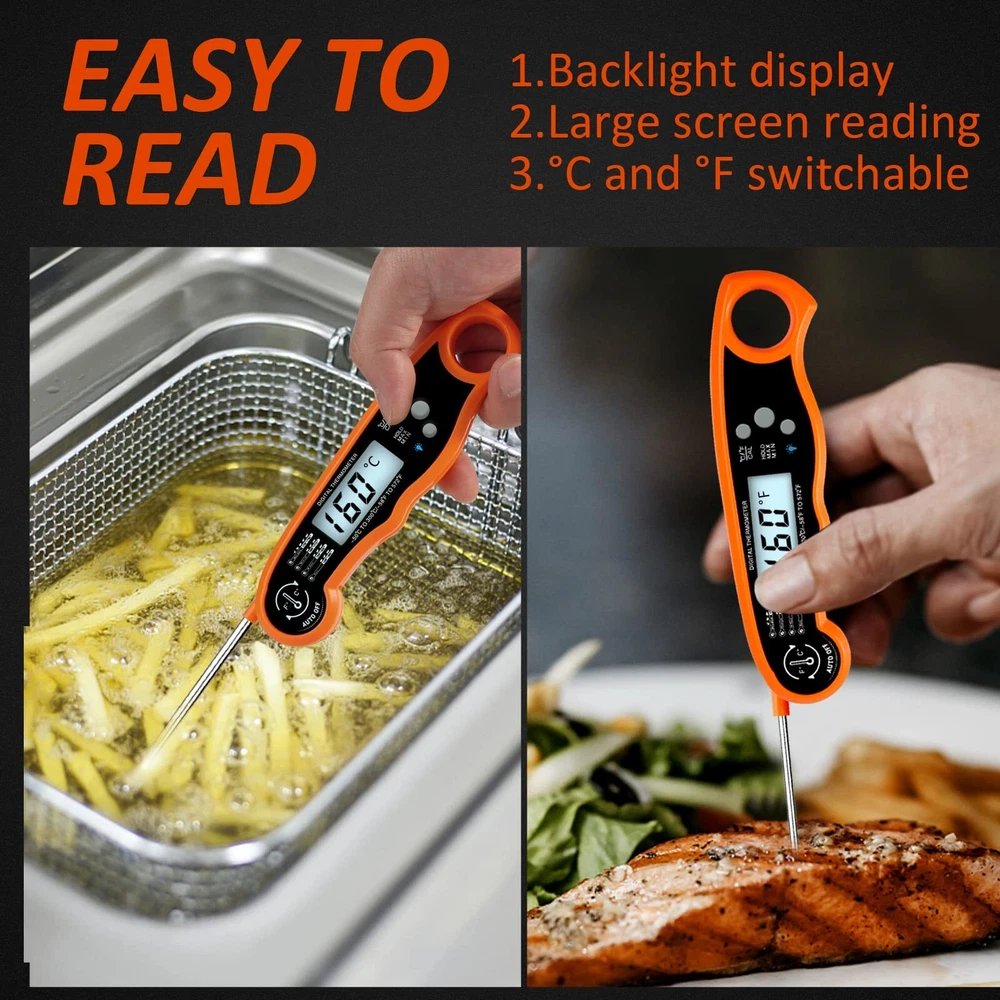 Meat Thermometer,Digital Food Thermometer for Kitchen, Cooking, Grilling, Tur... Meat Thermometer,Digital Food Thermometer for Kitchen, Cooking, Grilling, Tur...