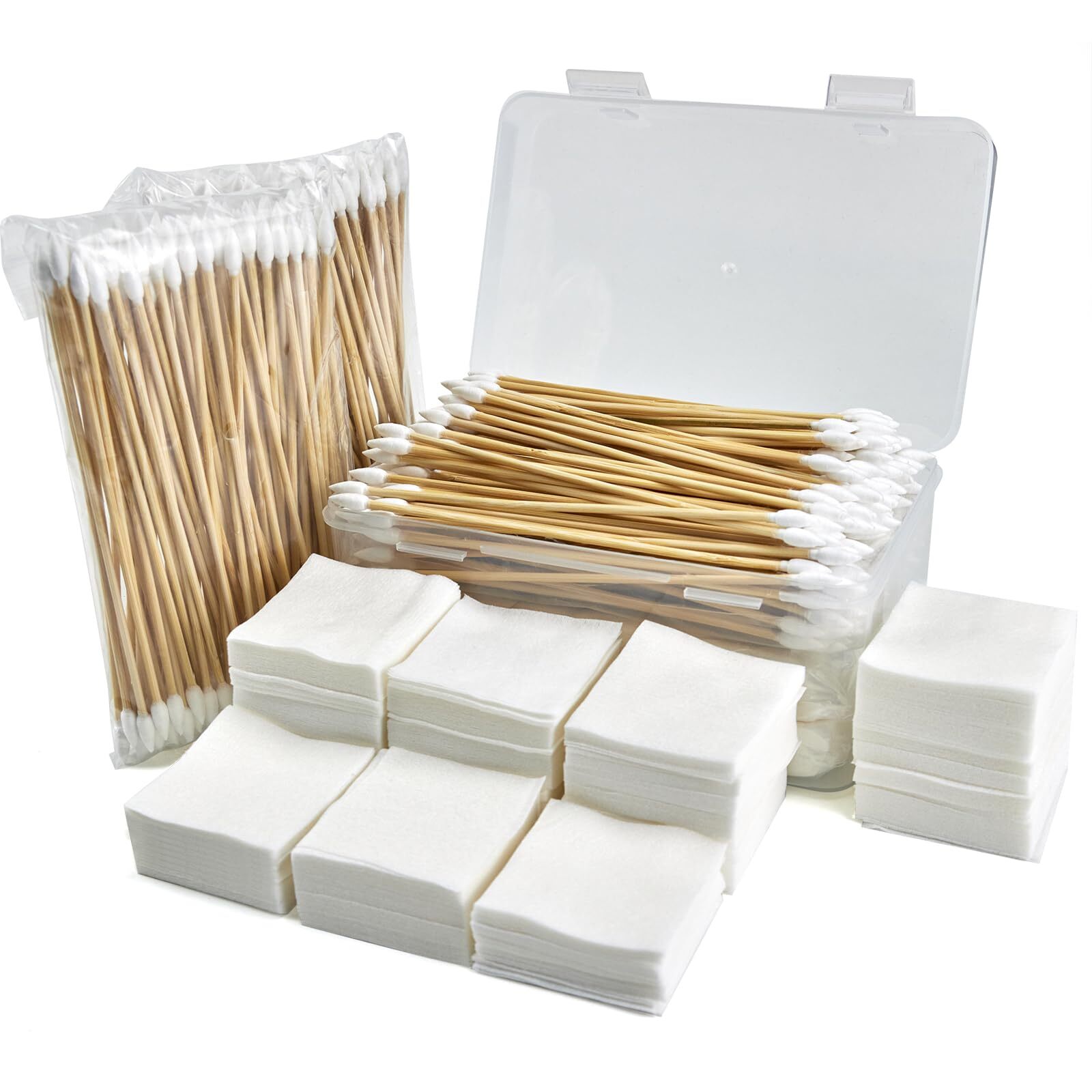 Gun Cleaning Kit with Storage Box Includes Patches & Swabs
