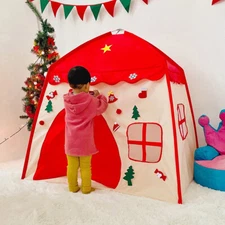 51"Large Princess Castle Girls Palace Play Tent Kids Pretend Garden Playhouse