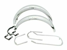 TRIUMPH T140 BONNEVILLE FRONT REAR CHROME MUDGUARD