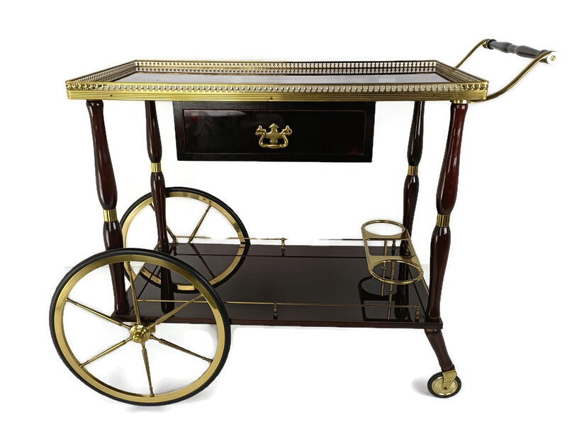 Vintage Bar Cart Wheels
