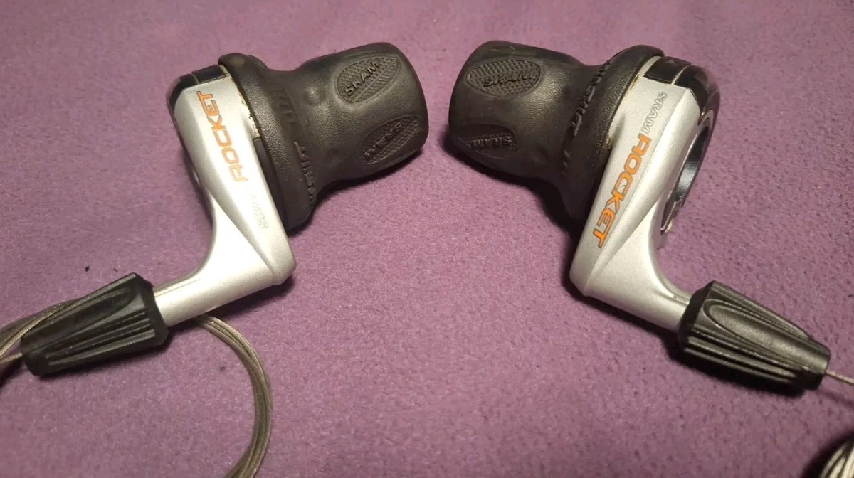Retro Sram Rocket Twist/Grip Shifter left right hand front rear pair 3X9  Shimano