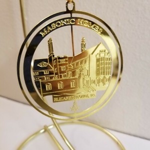 Masonic Homes Elizabethtown Pa Brass Christmas Ornament