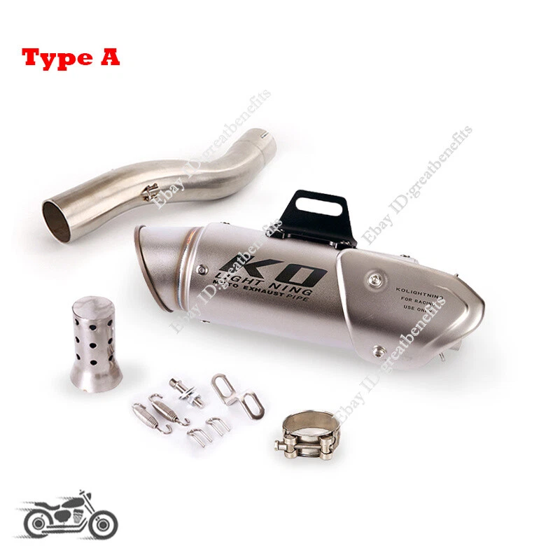 Silenciador de escape de enlace medio antideslizante para Kawasaki Ninja ZX10R 2004 2005 Foto 3 de 4