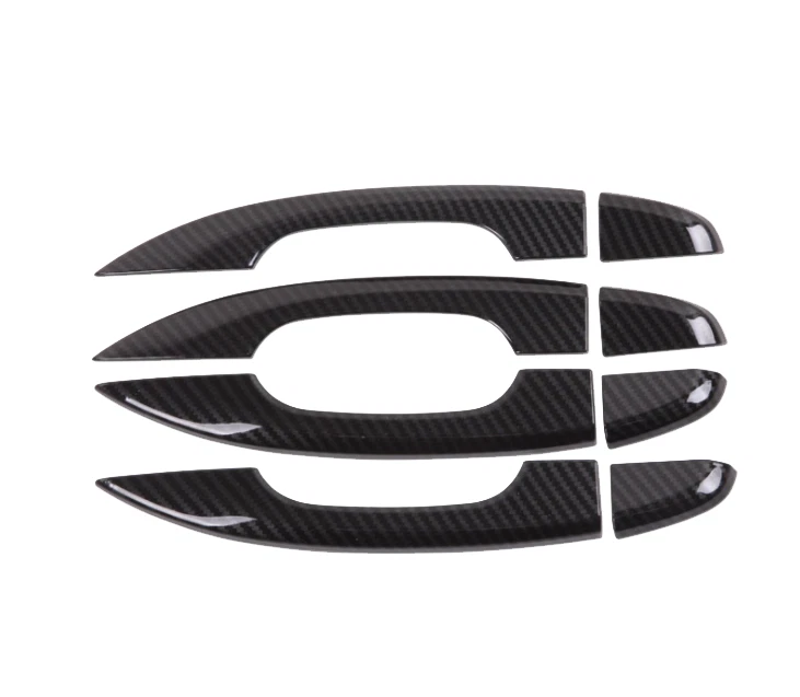 Manijas de puerta laterales de fibra de carbono para Honda Accord 2018-2022 cubierta decoración 8 piezas Foto 2 de 4