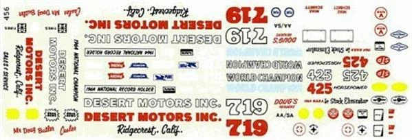 Adesivo Fred Cady 64 Pontiac Blu 1/25 Firebird - Foto 2