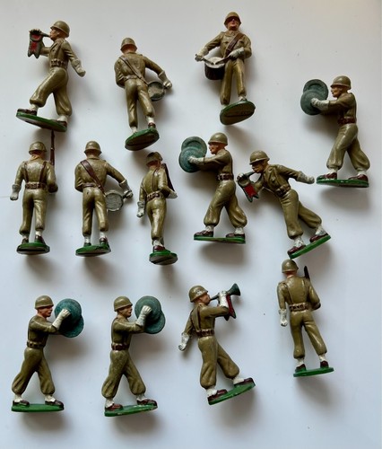 Vintage Starlux Army Band & Soldiers - French Plastic Toy Figures - Picture 9 of 10